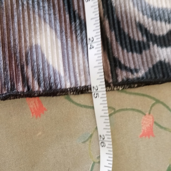 Carolyn Strauss Tiger Print Camisole Black Brown Gray and Tan Tiger Stripe XL - Picture 11 of 12